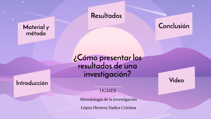 ¿cómo presentar los resultados de una investigación? by Nadya Lopez