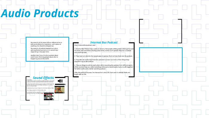 Audio products by Jamie Ellis on Prezi