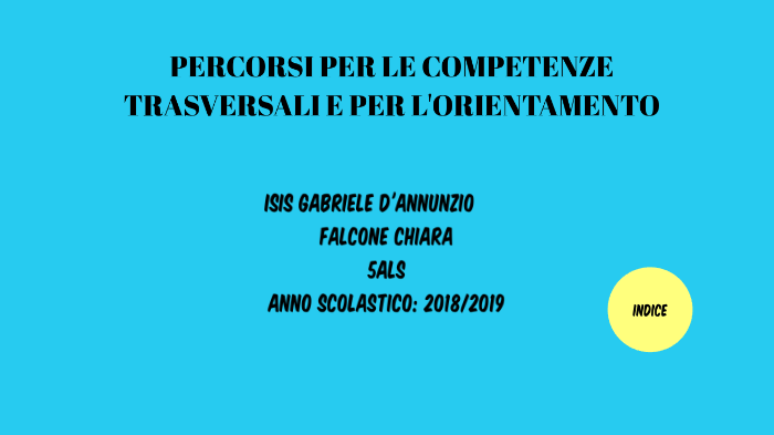 Percorsi Per Le Competenze Trasversali E Per L’orientamento By Chiara ...