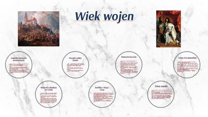 Sprawdzian śladami Przeszłości 2 Wiek Wojen Spra prezi.com