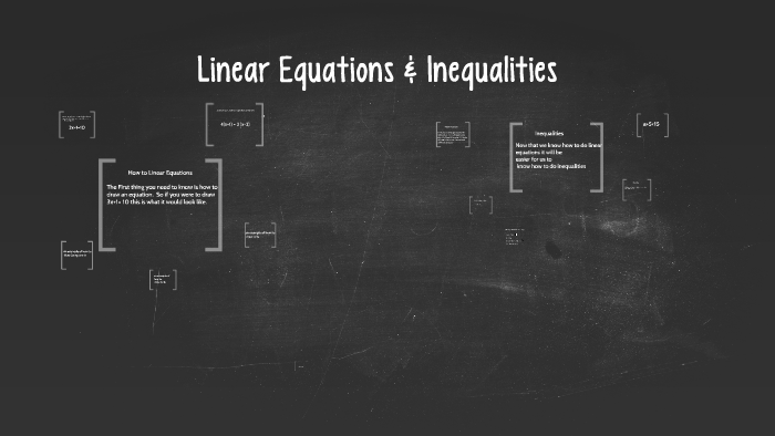 Linear Equations by Gracie Hilton on Prezi