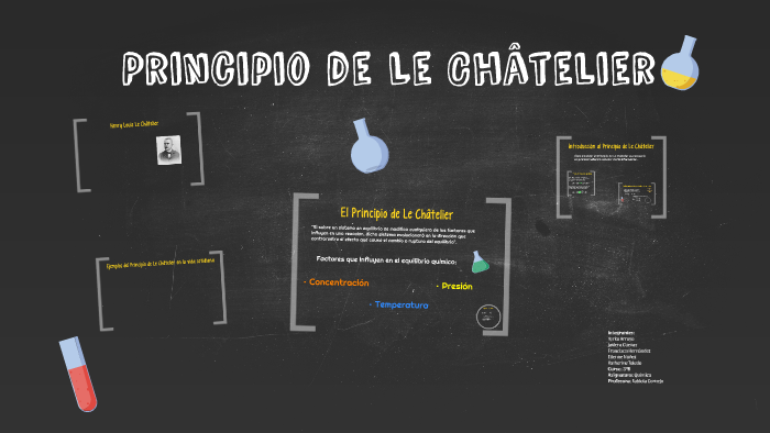 Principio de Le Châtelier by yerko arroyo tapia on Prezi