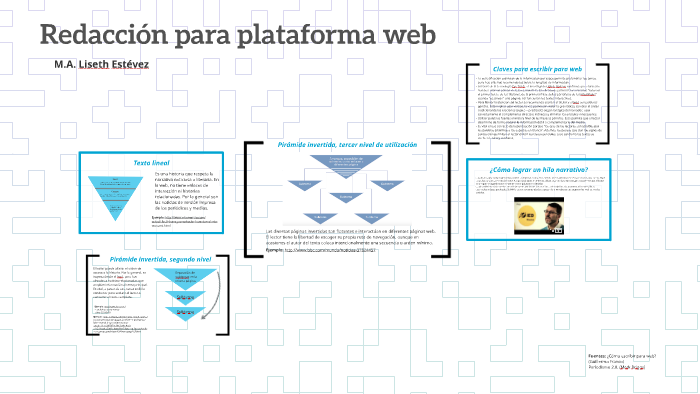 Texto lineal: Es una historia que respeta la narrativa notic by Liseth ...