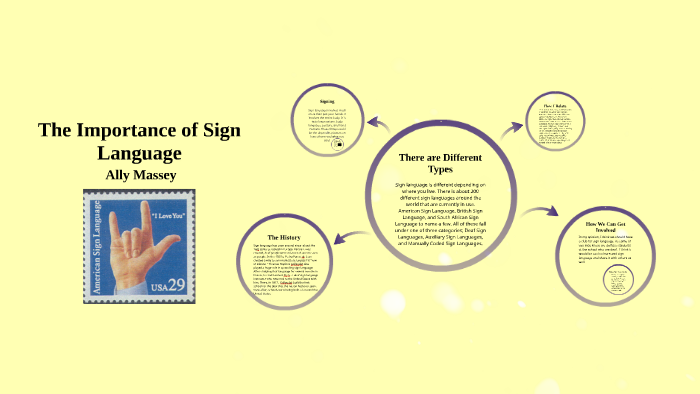 essay on the importance of sign language