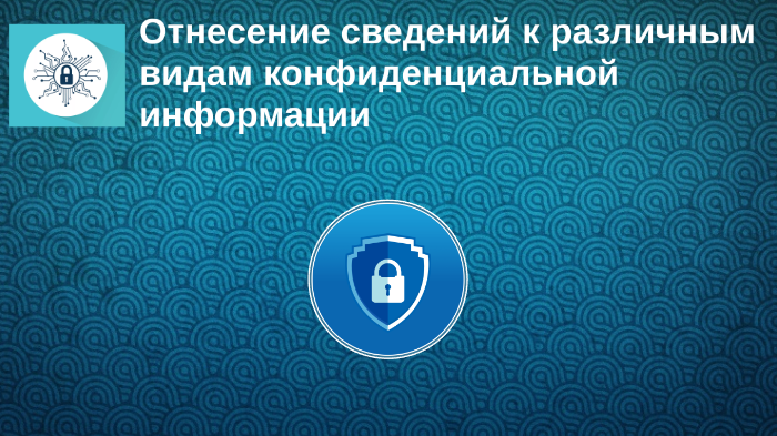 Отнесение сведений к различным видам конфиденциальной информации By 