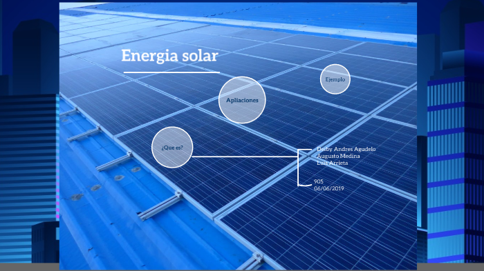 Aplicaciones De La Energía Solar De La Energía Solar By Deiby Andres ...