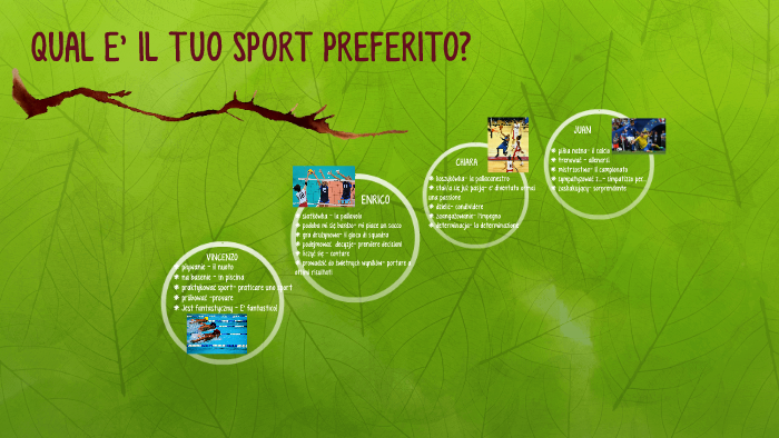 Qual è Il Tuo Sport Preferito In Inglese