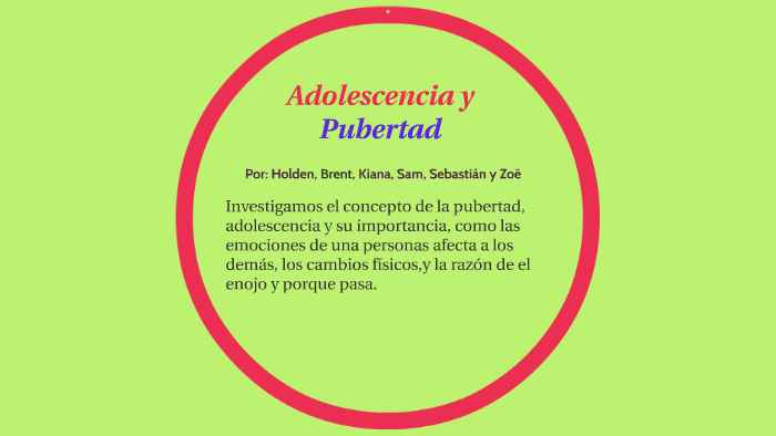 Adolescencia y Pubertad by Sebastian Whitfield on Prezi