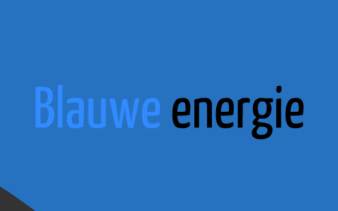 Blauwe energie by Koen & Carlos