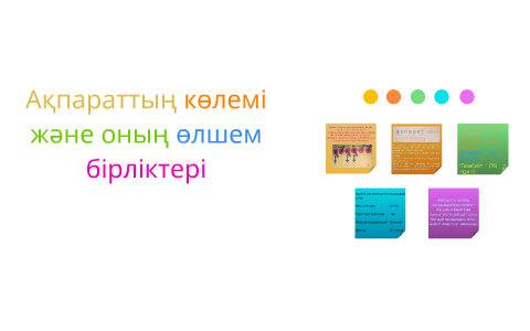 Ақпараттың өлшем бірліктері