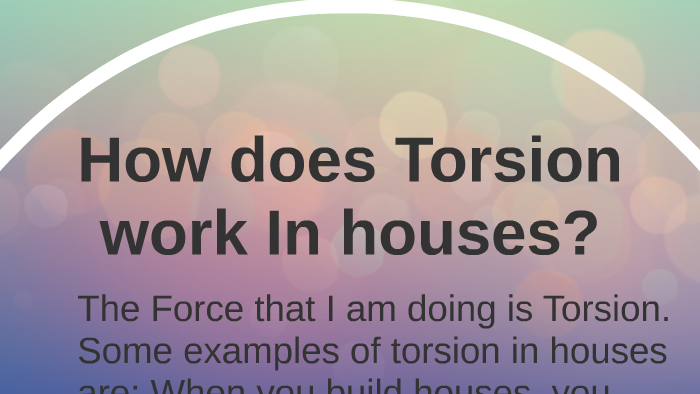 torsion force examples