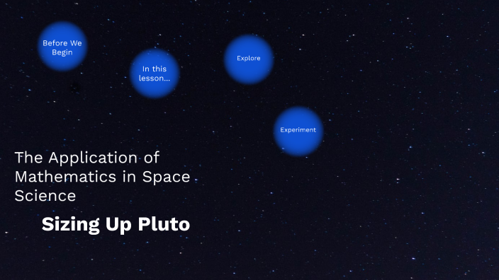 The Application of Mathematics in Space Science | Sizing Up Pluto by ...