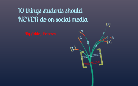 10 Things Students Should NEVER Do on Social Media by Ashley Petersen ...