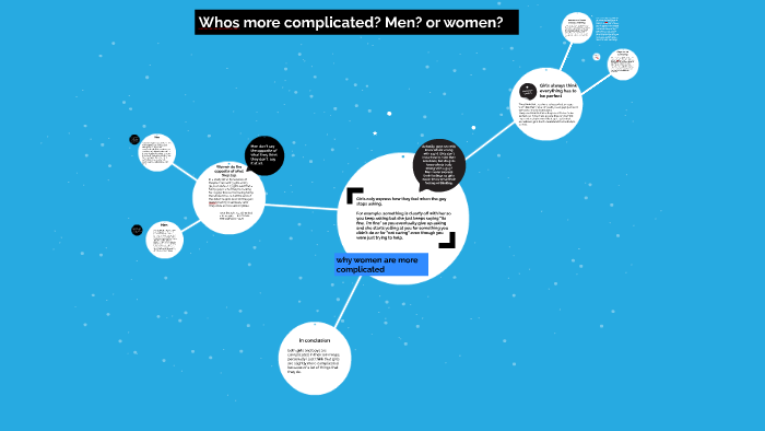 Woman who man more is complicated or Who are