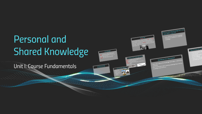 Personal and Shared Knowledge by stephane bielen on Prezi