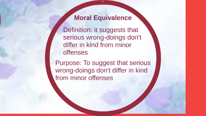 Moral Equivalence By Mckenzie Plummer