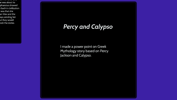 percy jackson calypso
