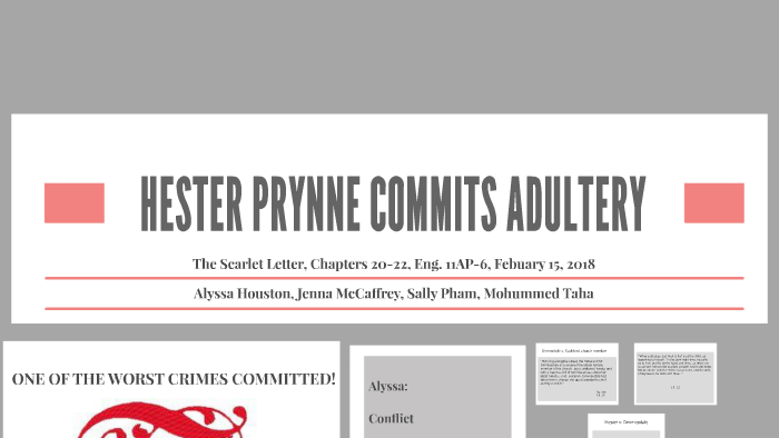 The Scarlet Letter Project Chapters - 20-22 by Jenna McCaffrey on Prezi