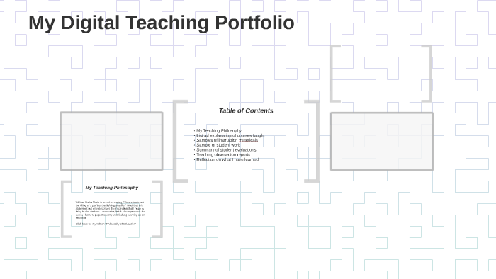 My Digital Teaching Portfolio by Erin R on Prezi