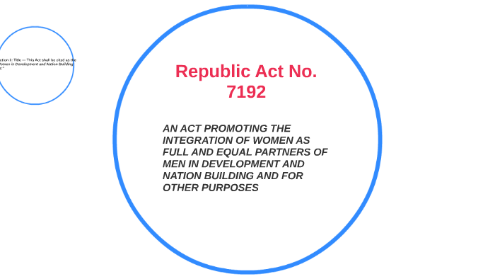 Republic Act No 7192 By Bernadeth Lumacang On Prezi