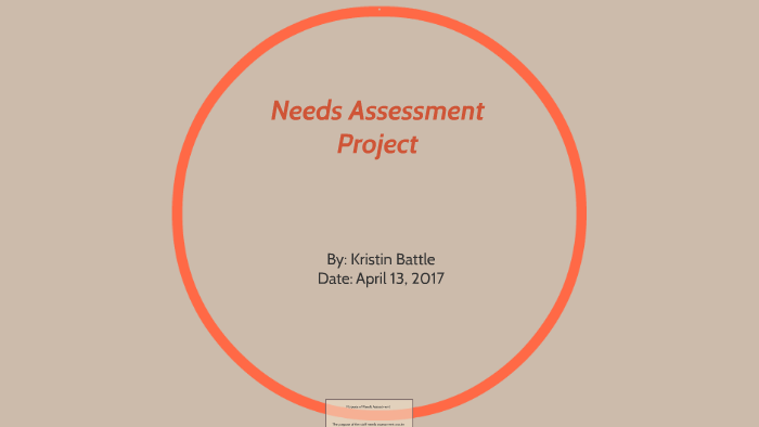 Needs Assessment Project by on Prezi