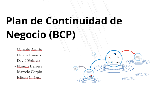 Plan de Continuidad de Negocio by Natalia Huasco on Prezi