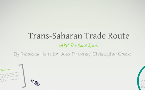 trans saharan caravan trade