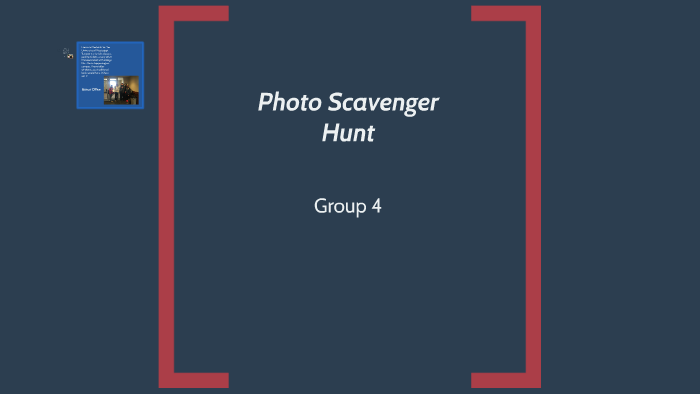 Photo Scavenger Hunt by Sara Neal on Prezi