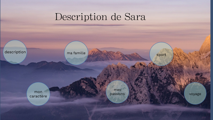 Description de Sara by Sara Delmonte on Prezi