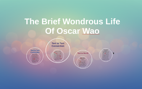 the brief wondrous life of oscar wao thesis statement