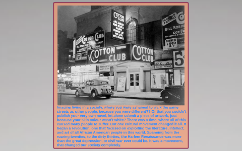 The Harlem Renaissance by Lindsay Damini on Prezi