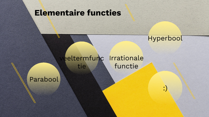 Functies Wiskunde By Matisse Van Grootenbrulle