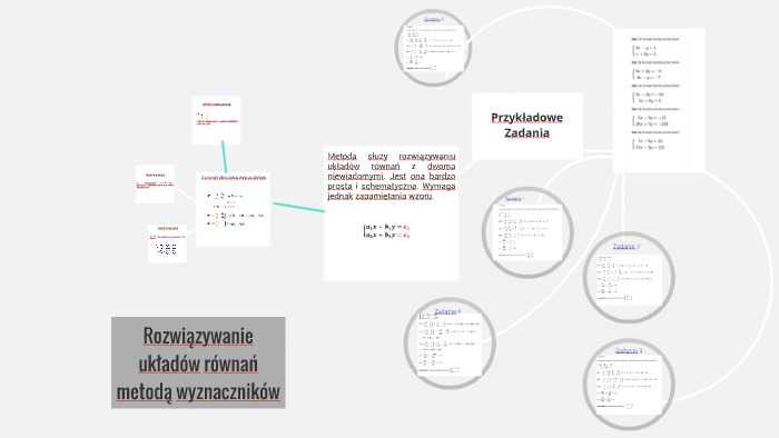 Rozwiązywanie układów równań metodą wyznaczników by Michaela