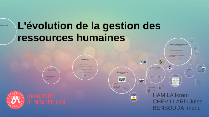 Lévolution De La Gestion Des Ressources Humaines By Ikram Hamila On Prezi 