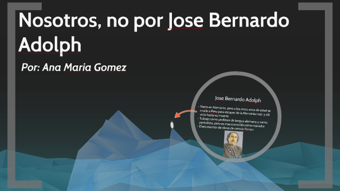 Nosotros, no por Jose Bernardo Adolph by Ana Maria Gomez