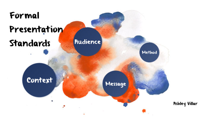 personal presentation standards examples