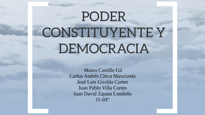 Poder Constituyente Y Democracia By Carlos Andrés Chica Marulanda 9711