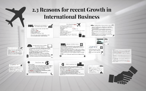 reasons for recent growth in international business