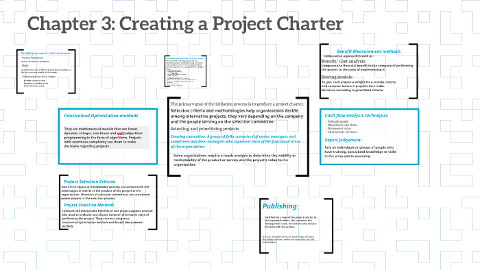 Chapter 3 Project Charter