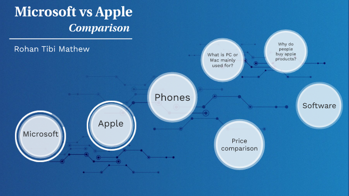 microsoft and apple comparison