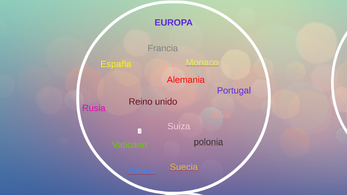 5 continentes del mundo y sus paises