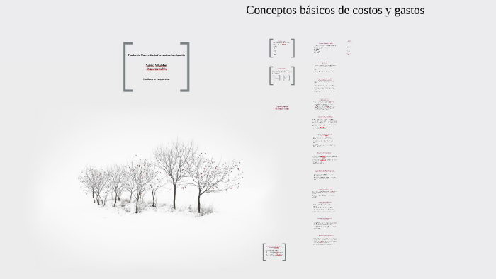Conceptos básicos de costos y gastos by Stephany Macias on Prezi