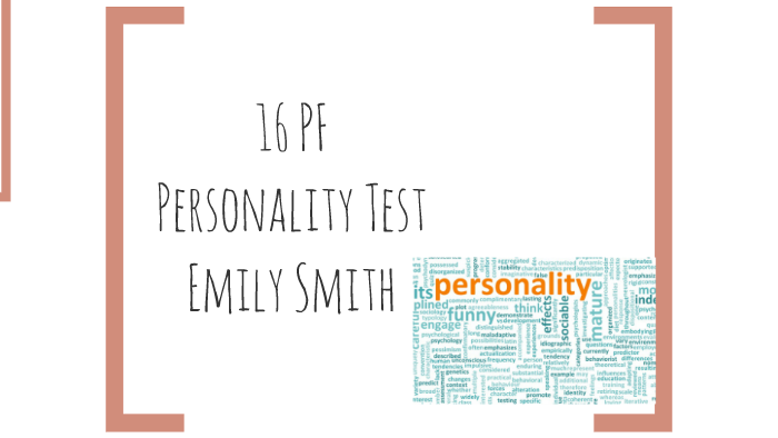 16PF Personality Test By Emily Smith On Prezi