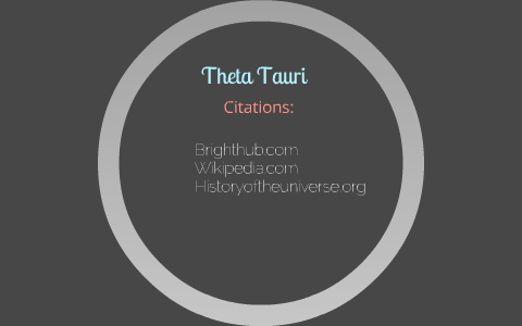 Theta Tauri by O Z on Prezi