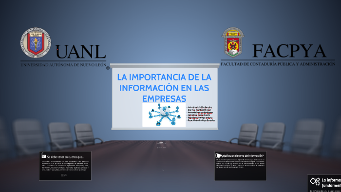 La Importancia De La Informacion En Las Empresas By Javier Azael