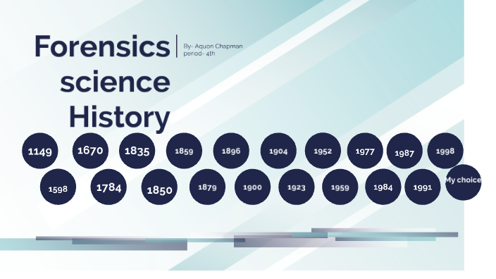 Forensics Science History Timeline by aquon chapman on Prezi