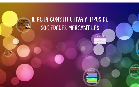 Sociedades mercantiles acta constitutiva