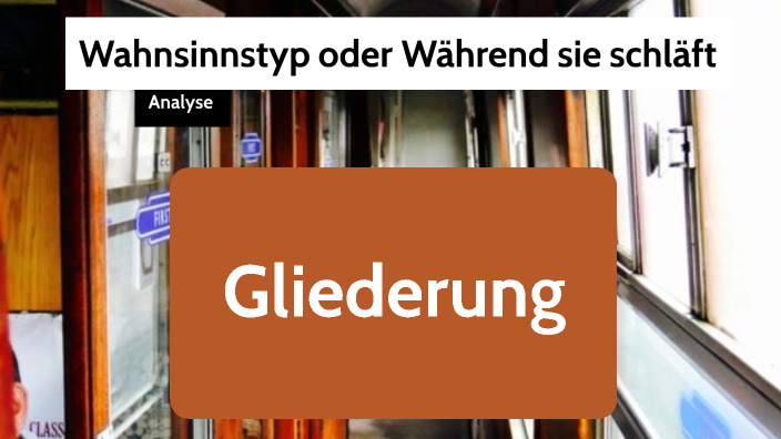 Wahnsinnstyp Oder Während Sie Schläft