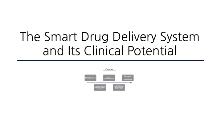 The Smart Drug Delivery System and Its Clinical Potential by 수비 최 on Prezi