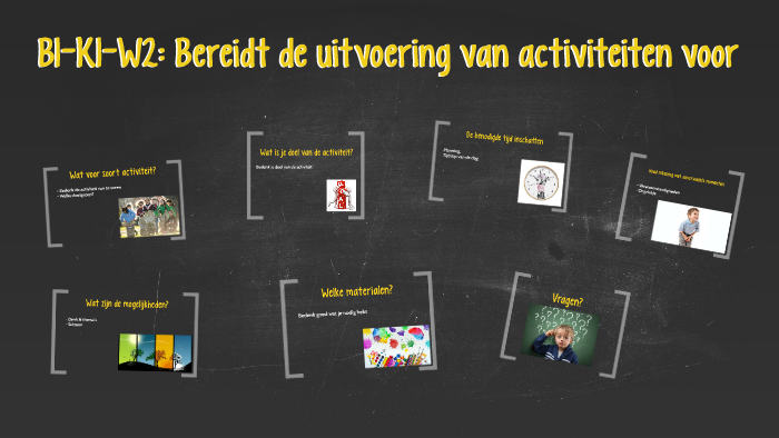 B1-K1-W2: Bereidt De Uitvoering Van Activiteiten Voor By Britt Van ...